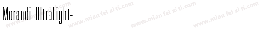 Morandi UltraLight字体转换